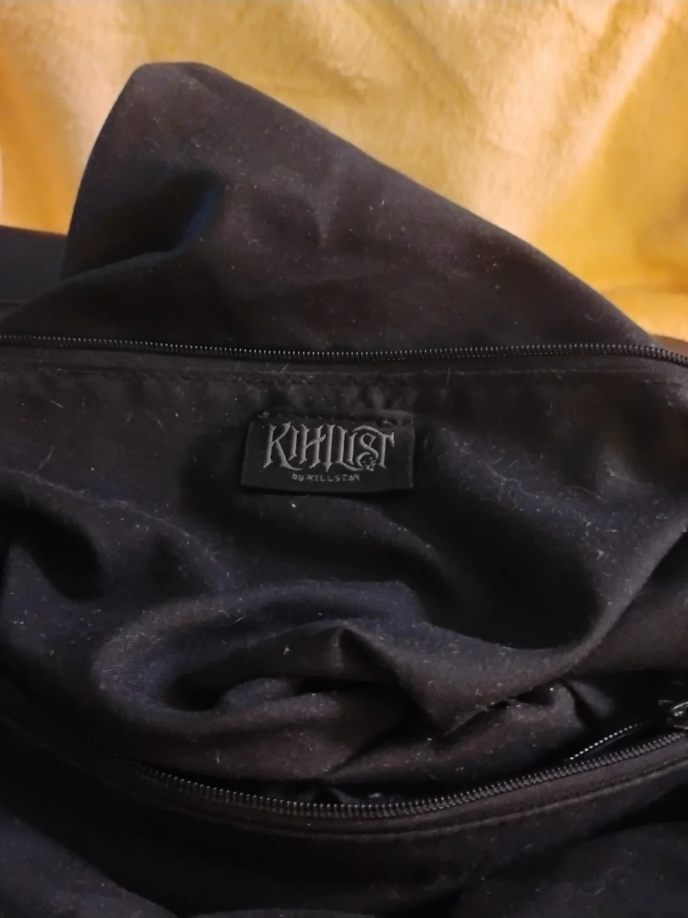 KIHLIST Black Quilted Bag - Black Vegan Leather.